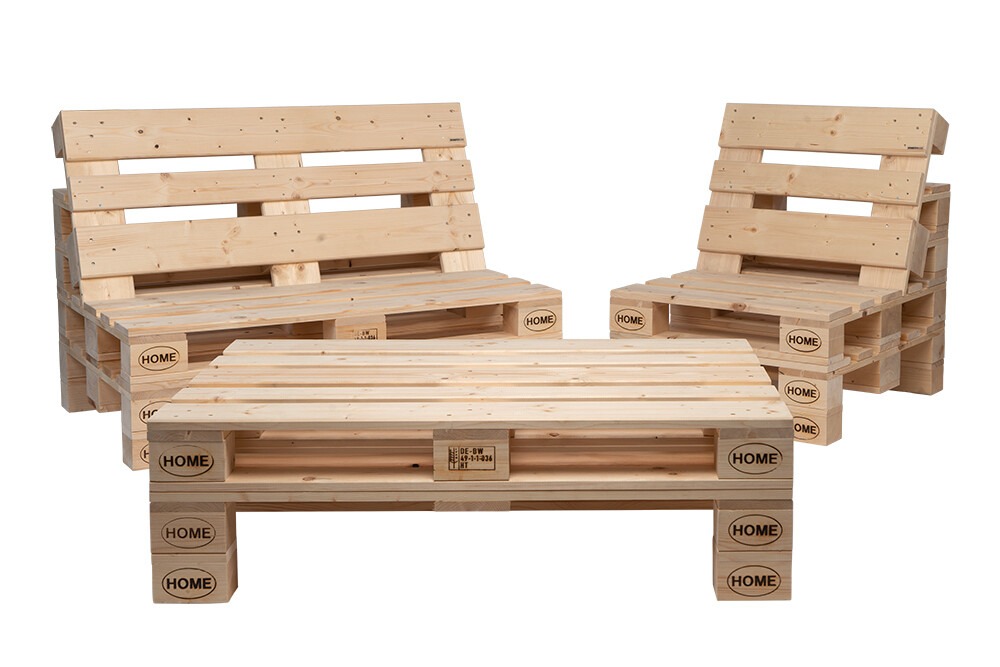 Palettenlounge PALma aus neuen Paletten