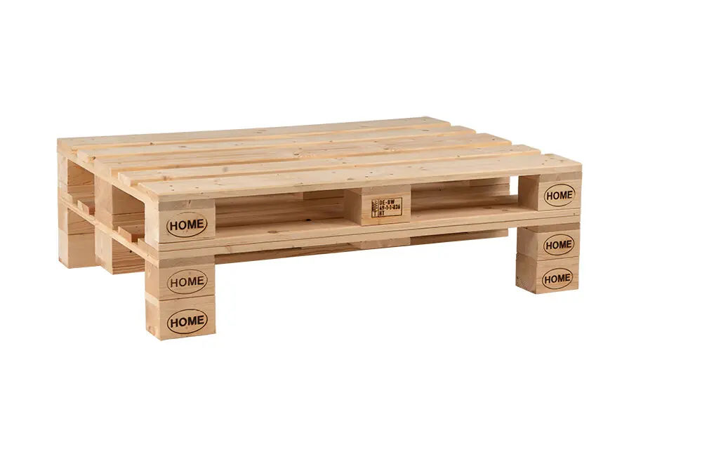 Palettenlounge Tisch aus neuen Paletten