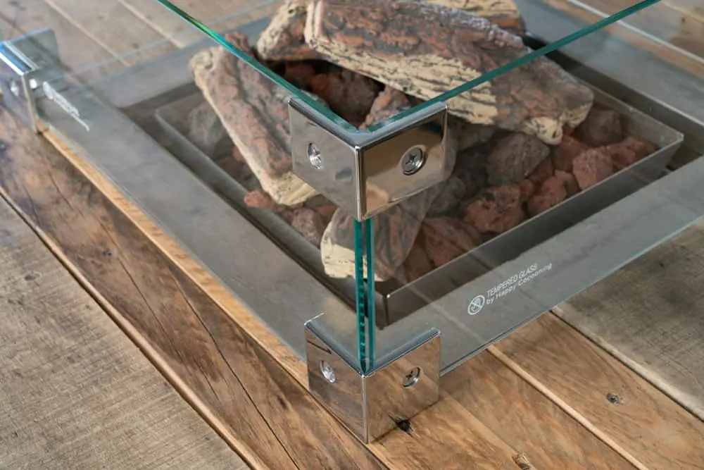 Palettenmöbel PALfire Feuertisch klein im Vintage Look