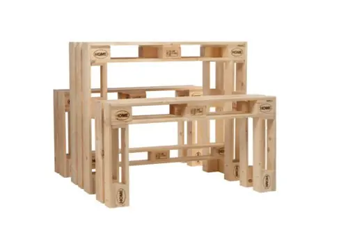 PALI Bierzelt Garnitur - Palettenmöbel aus neuen Paletten