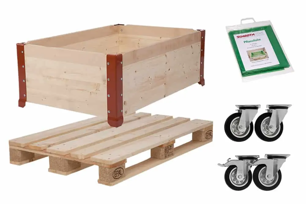 Hochbeet Set Mobil Standard für Terrasse und Garten