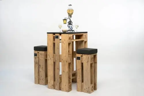 Palettenmöbel PALi Bar Set im Vintage Look