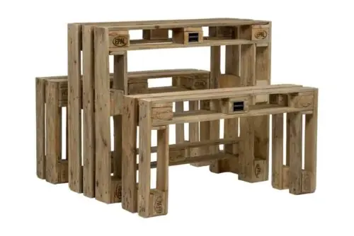 PALI Bierzelt Garnitur - Palettenmöbel im Vintage Look