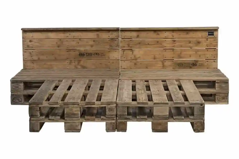 Palettenbett PALoma im Vintage Look