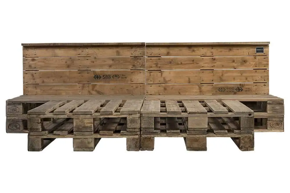 Palettenbett PALoma im Vintage Look