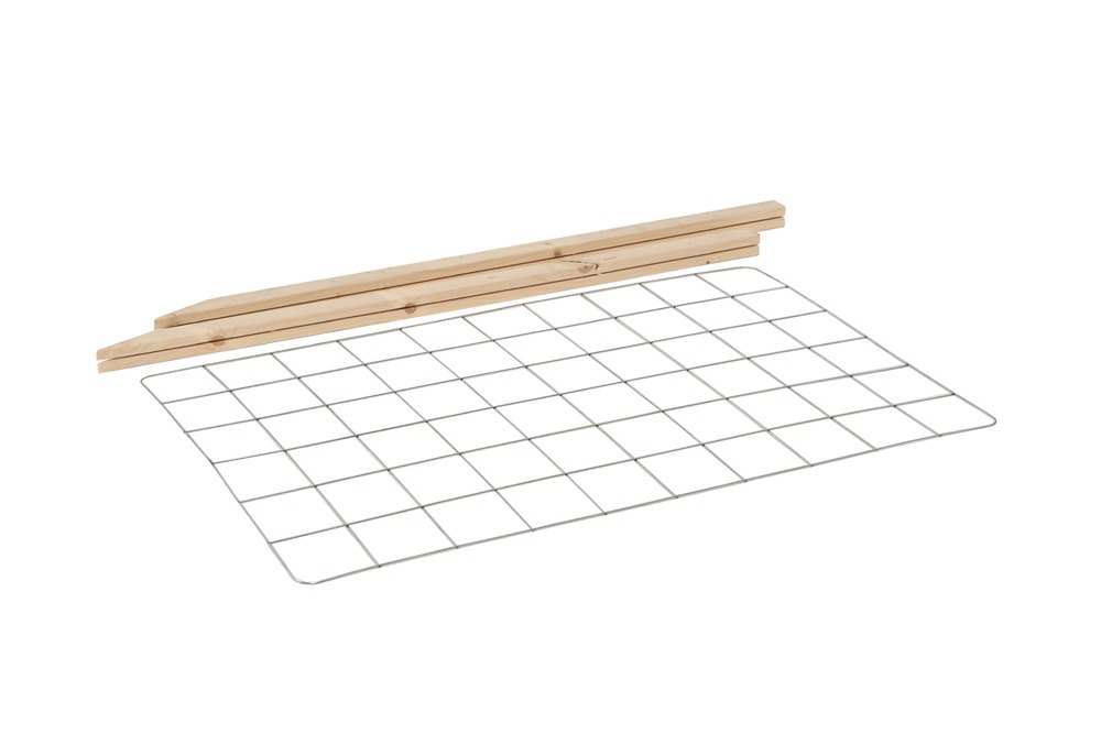 Rankgitter inkl. Holzpfosten für Hochbeet Rahmen